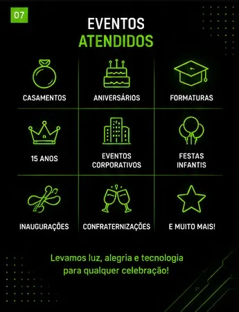 EVERTRONIK ROBÔS DE LED — Outros Fornecedores | Otimize Eventos