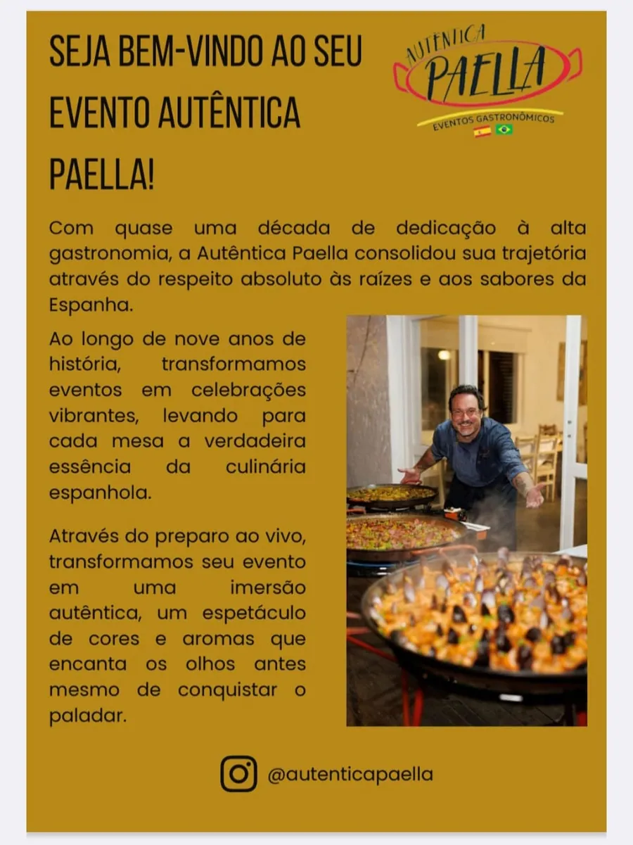 AUTÊNTICA PAELLA — Corporativo | Otimize Eventos
