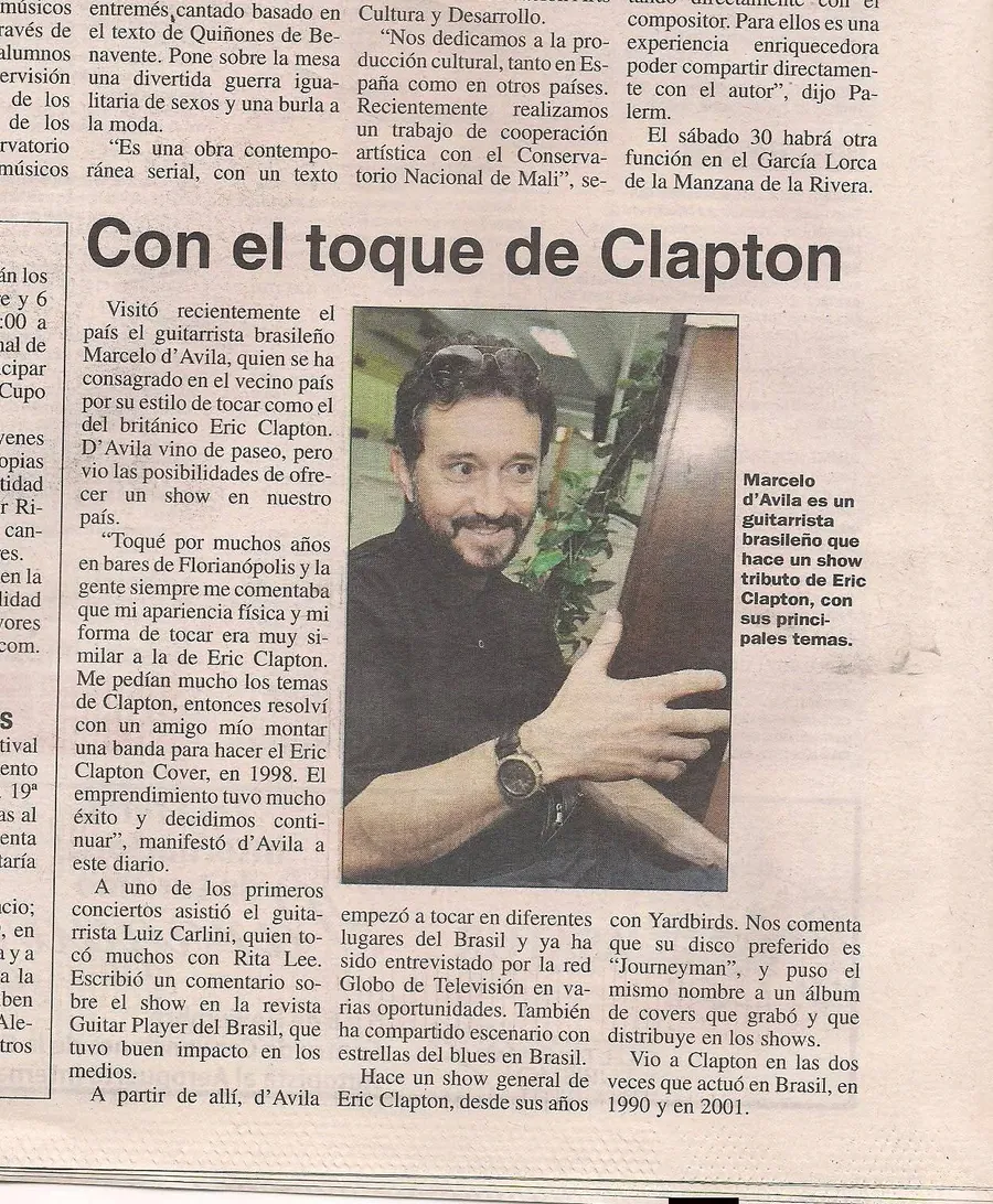 ERIC CLAPTON COVER — Bandas & DJs | Otimize Eventos